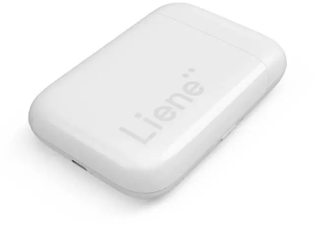 Alt view image 2 of 6 - Liene Pearl K100, Portable Photo Printer, iOS and Android Smartphone compatible, Inkless Printing - White