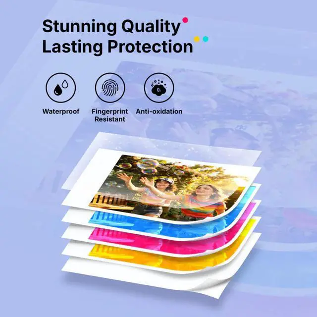 Alt view image 6 of 7 - Liene Pearl N200 Pro Portable Photo Printer, Premium Quality Photo, iOS and Android Smartphone Compatible - Purple