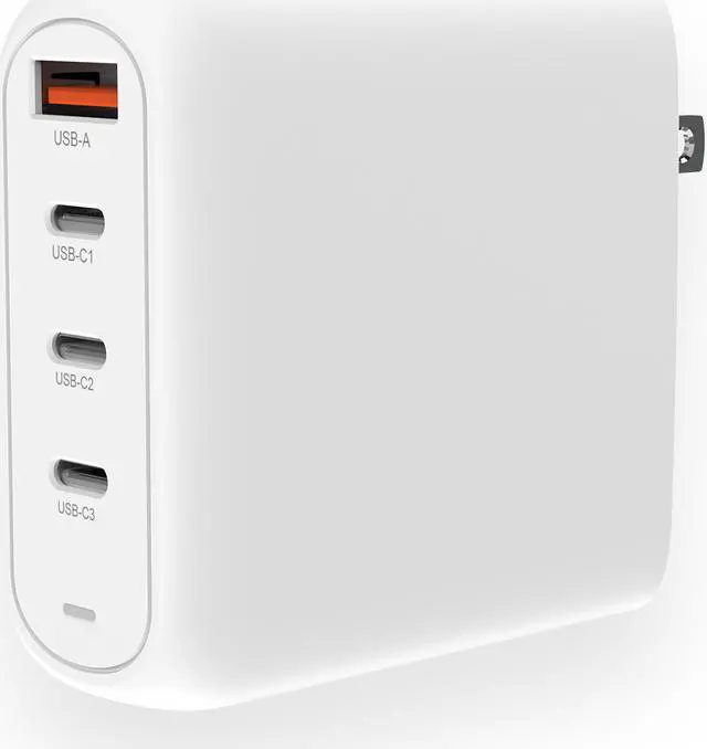 Main image of Creative 100W GaN Charger Creative, 4-Port USB GaN Wall Charger with PPS, PD 3.0, and QC 4.0+, RWD100E, White