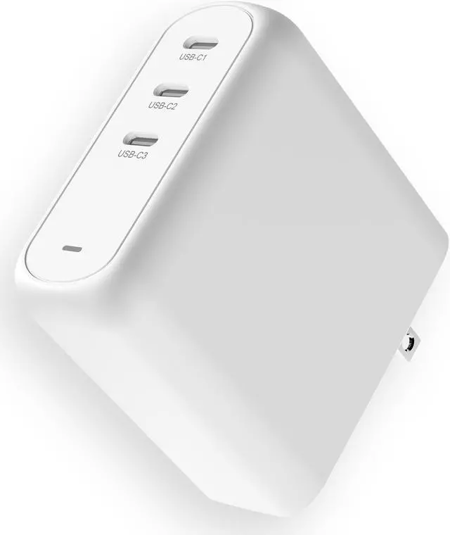 Alt view image 3 of 3 - Creative 140W GaN Charger Creative, 3-Port USB GaN Wall Charger with PPS, PD 3.1, and QC 4.0+, RWD140A, White