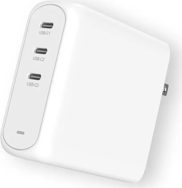 Alt view image 2 of 3 - Creative 140W GaN Charger Creative, 3-Port USB GaN Wall Charger with PPS, PD 3.1, and QC 4.0+, RWD140A, White