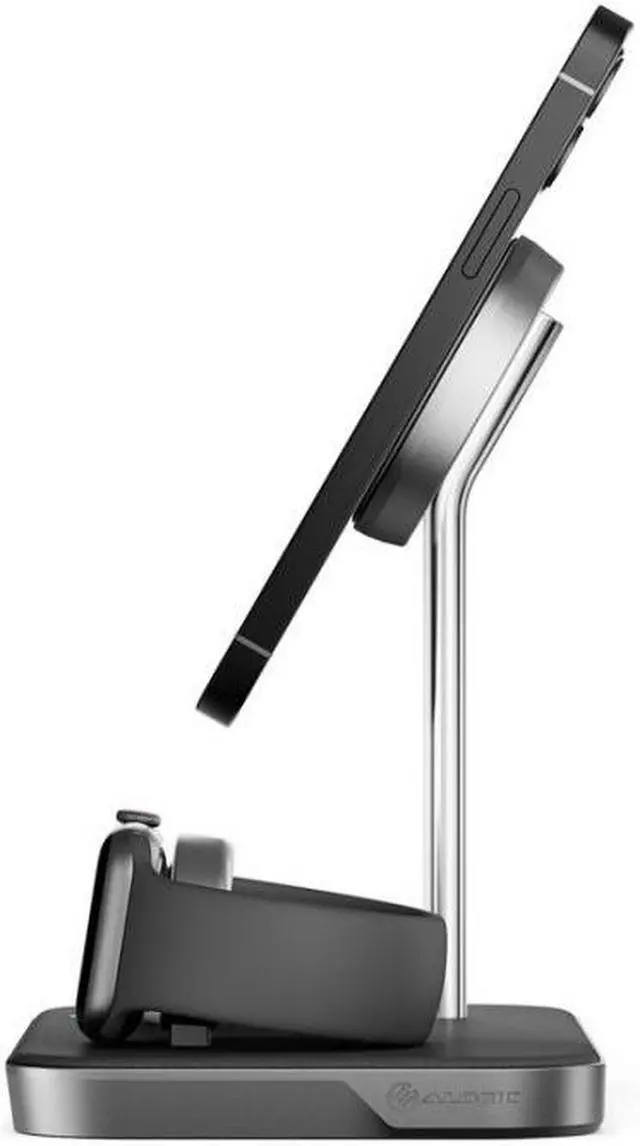 Alt view image 3 of 4 - ALOGIC MagSpeed 3-in-1 Wireless 15W Charging Station - Black (MSP31CS15W )