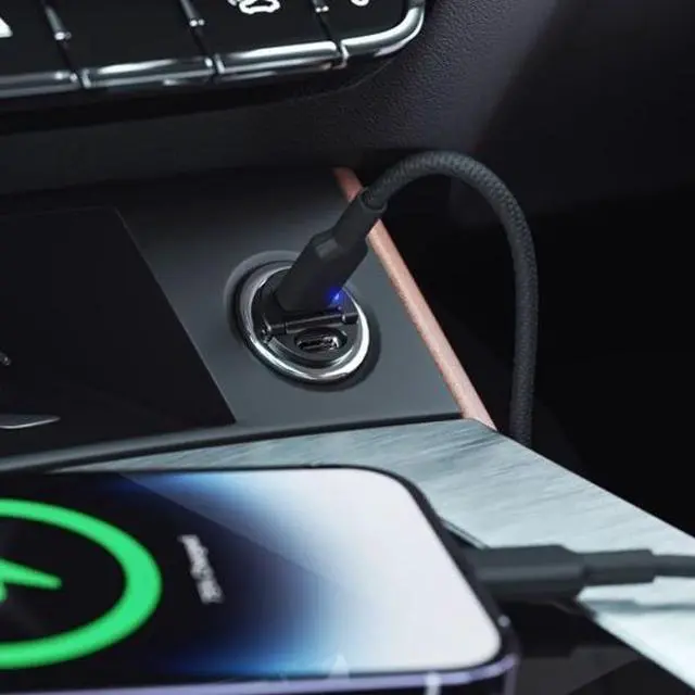 Alt view image 4 of 4 - Alogic 30W car charger USB-C ports fast charging for laptops, tablets, and smartphones - CRCC30