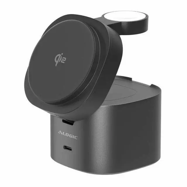 Main image of Alogic PowerPod 4-in-1 Qi2 Fast Wireless Charging Stand - AL41WCPO-BK