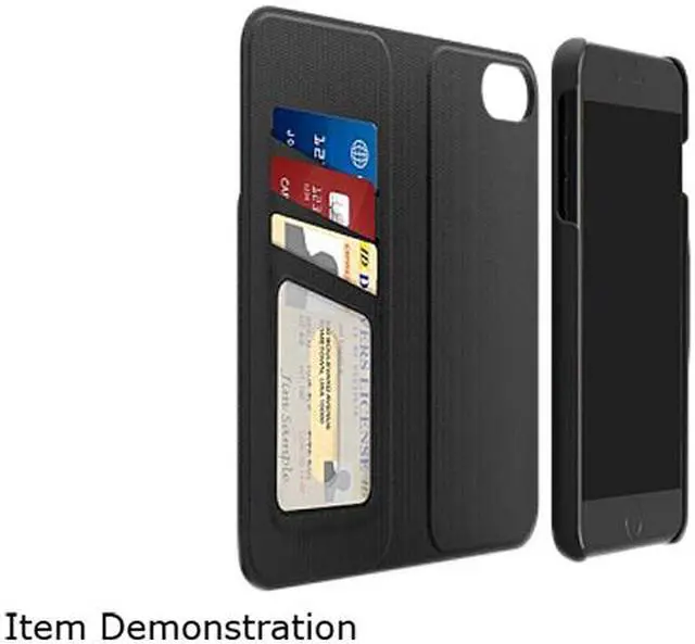 Alt view image 2 of 6 - PureGear Black Apple iPhone 7 Plus / 6s Plus / 6 Plus Puregear Gen 2 Express Folio Case - Black 61728PG