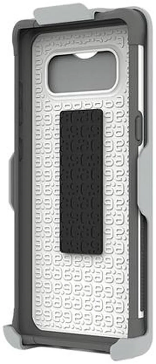 Alt view image 3 of 4 - PureGear DualTek White Case With Hip Clip Holster for Galaxy Note 8 62049PG