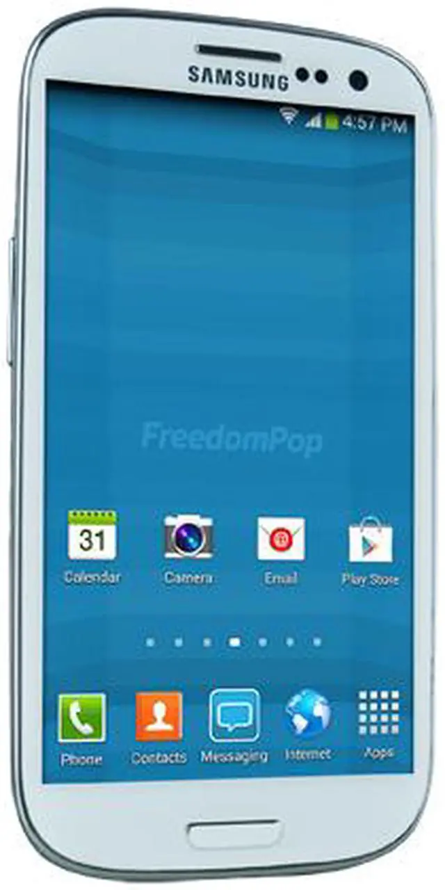 Alt view image 2 of 4 - 100% Free Mobile Phone Service w/ Samsung Galaxy SIII, White - FreedomPop (Certified Pre-owned)