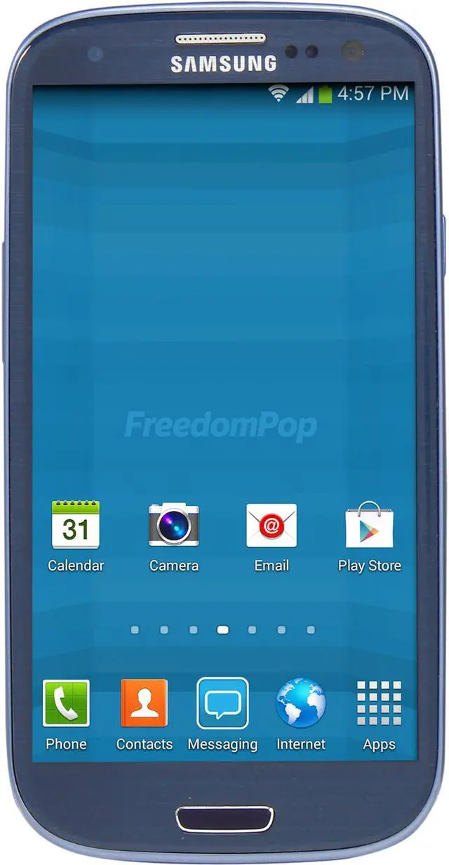 Main image of 100% Free LTE Mobile Phone Service w/ Samsung Galaxy S3 Blue - FreedomPop (Certified Pre-owned)