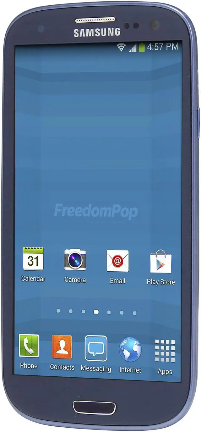 Alt view image 2 of 8 - 100% Free LTE Mobile Phone Service w/ Samsung Galaxy S3 Blue - FreedomPop (Certified Pre-owned)