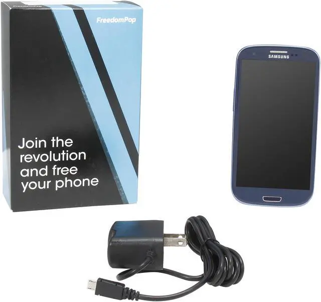 Alt view image 8 of 8 - 100% Free LTE Mobile Phone Service w/ Samsung Galaxy S3 Blue - FreedomPop (Certified Pre-owned)
