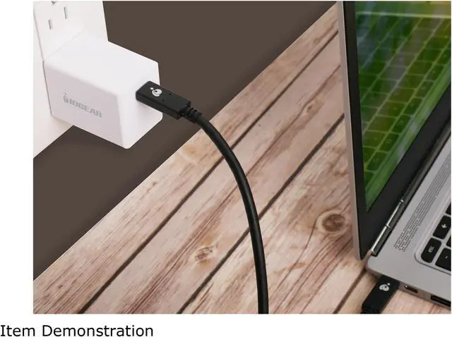 Alt view image 2 of 3 - IOGEAR GPAWC60W GearPower White 60W USB-C GaN Charger