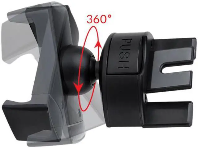 Alt view image 8 of 14 - Koomus Pro CD Slot Black Smartphone Car Mount Ko-ProCD