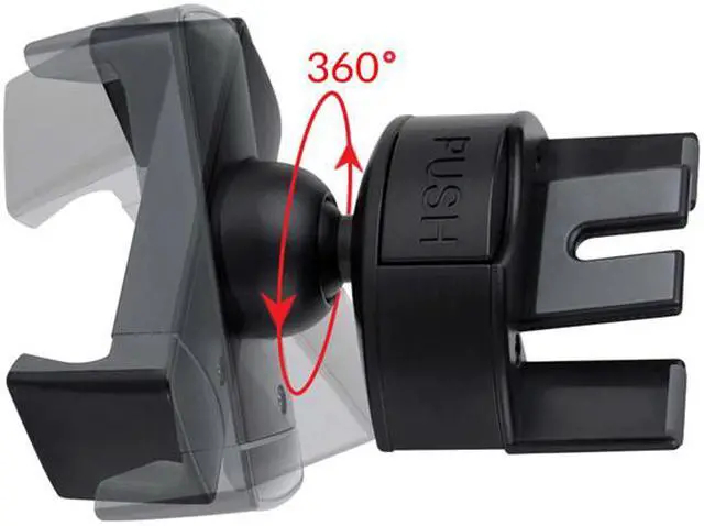 Alt view image 11 of 14 - Koomus Pro CD Slot Black Smartphone Car Mount Ko-ProCD