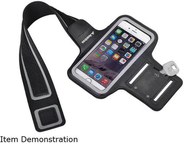 Alt view image 8 of 12 - Avantree Shield Black Sports armband for iPhone 6 KSAM-002-BLK