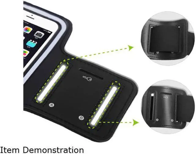 Alt view image 9 of 12 - Avantree Shield Black Sports armband for iPhone 6 KSAM-002-BLK