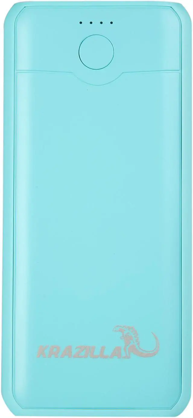 Alt view image 2 of 6 - Krazilla Blue 3600 mAh LED Light Power Bank, LED Flash Light KZP1011 Blue