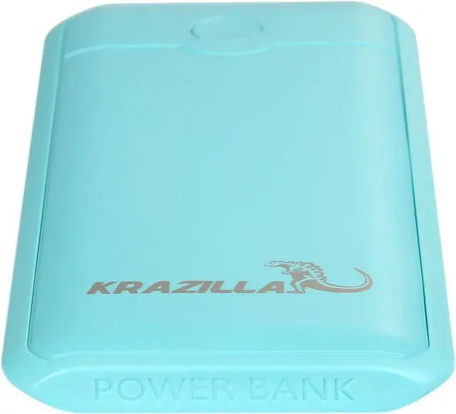 Alt view image 5 of 6 - Krazilla Blue 3600 mAh LED Light Power Bank, LED Flash Light KZP1011 Blue
