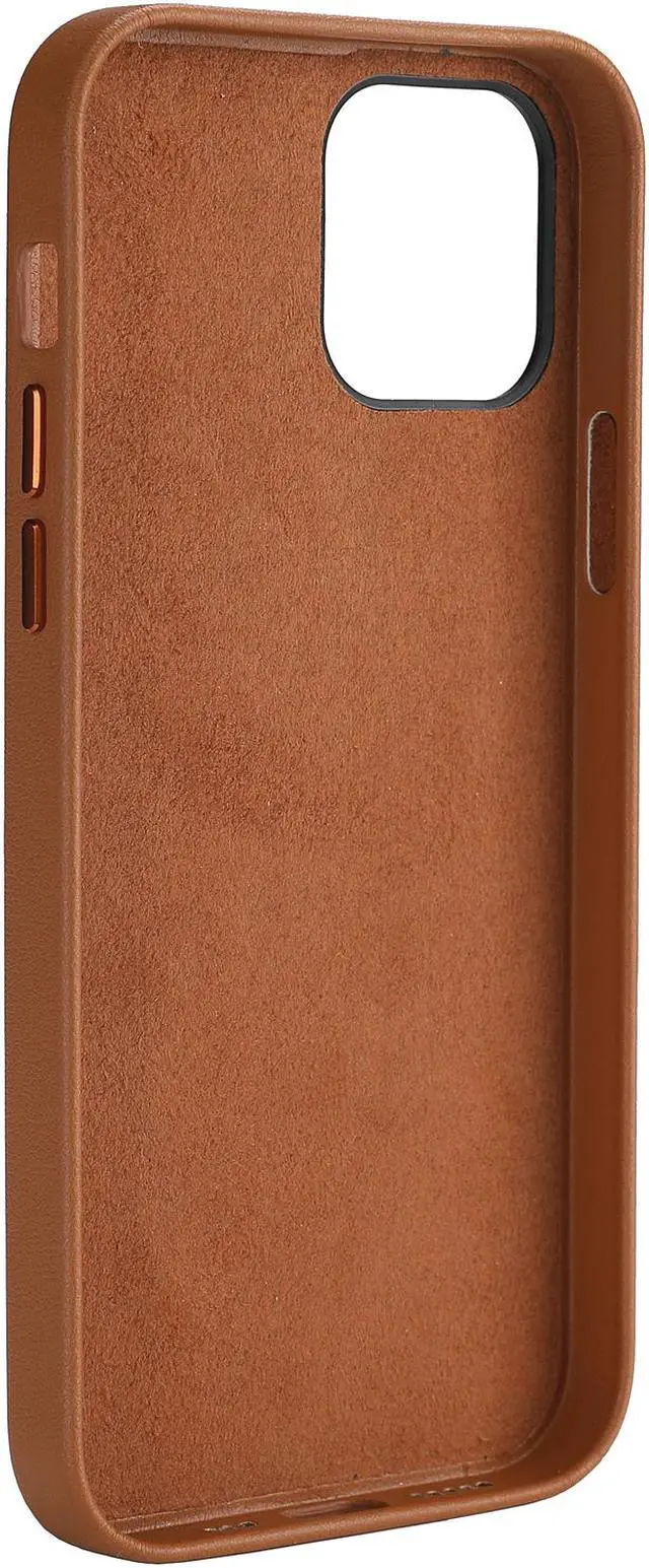 Alt view image 2 of 5 - ProHT Brown Premium Leather Case for iPhone 12 Pro Max 02304