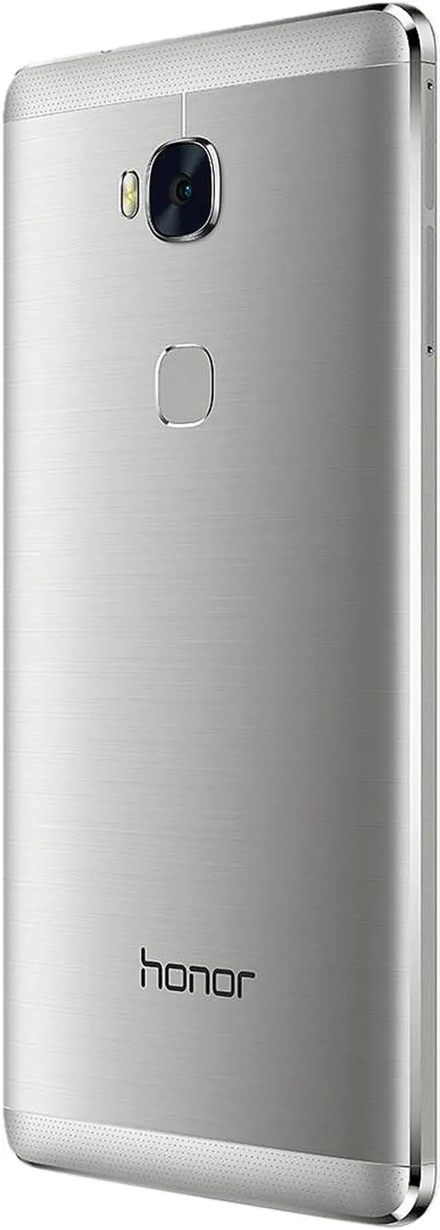 Alt view image 3 of 10 - Honor 5X - Metal Body, Fingerprint Sensor, 5.5 Inch, 1080p FHD Display, 4G LTE Unlocked GSM Smartphone - USA Warranty - 16GB Silver
