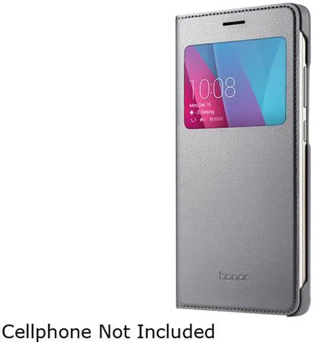 Alt view image 3 of 6 - Huawei 51991515 Gray Flip Case for Honor 5X