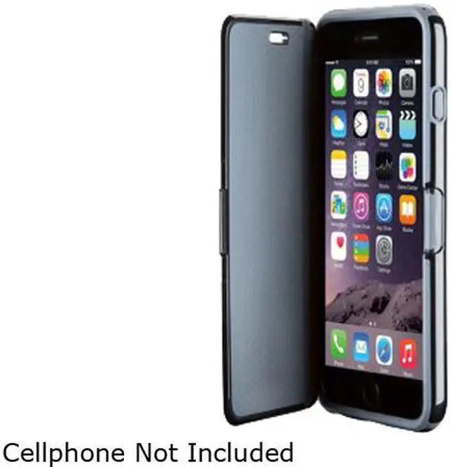 Alt view image 5 of 5 - Speck Products CandyShell Wrap Black/Slate Grey Case for iPhone 6 Plus / 6s Plus 74023-B565