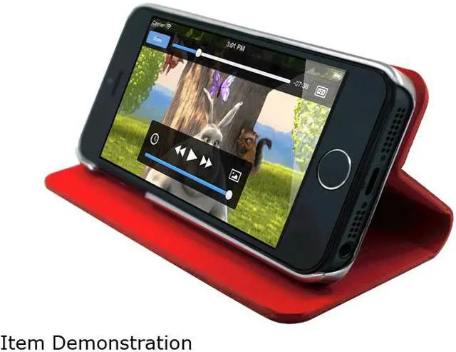 Alt view image 4 of 4 - ID-ON TORO Black Premium handmade flip case for iPhone 5 / 5s TOR-LTR0813-BLK