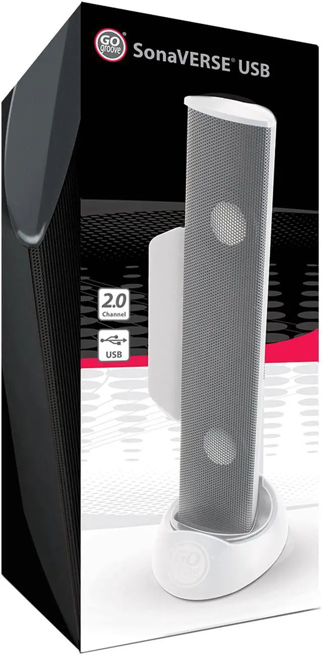 Alt view image 4 of 4 - Accessory Power GGSVUSB100WTEW USB Laptop Speaker Bar with Clip-On Portable Design - Works with Acer, Apple, ASUS, Dell, HP