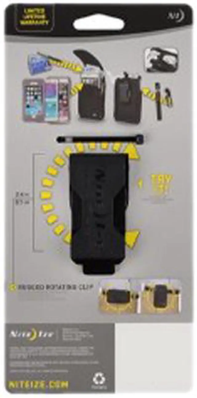Main image of Nite Ize Black Solid Clip Case Cargo Holster - Extra Tall CCCXT-01-R3