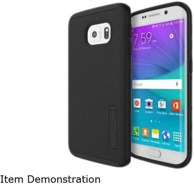 Alt view image 2 of 2 - Incipio DualPro Black/Black Case for Galaxy S6 Edge SA-635-BLK