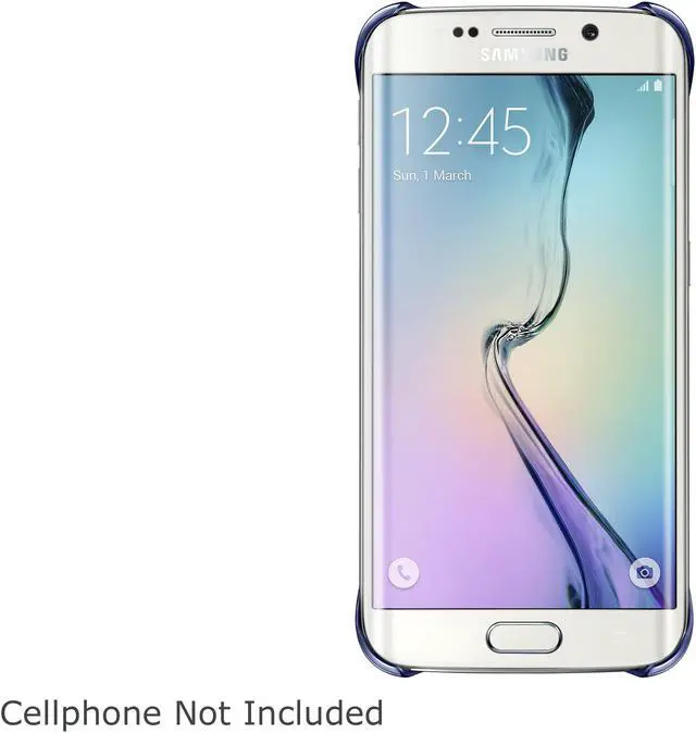 Alt view image 2 of 2 - SAMSUNG Clear Black Sapphire Solid S-View Flip Cover for Samsung Galaxy S 6 EF-ZG920BBEGUS