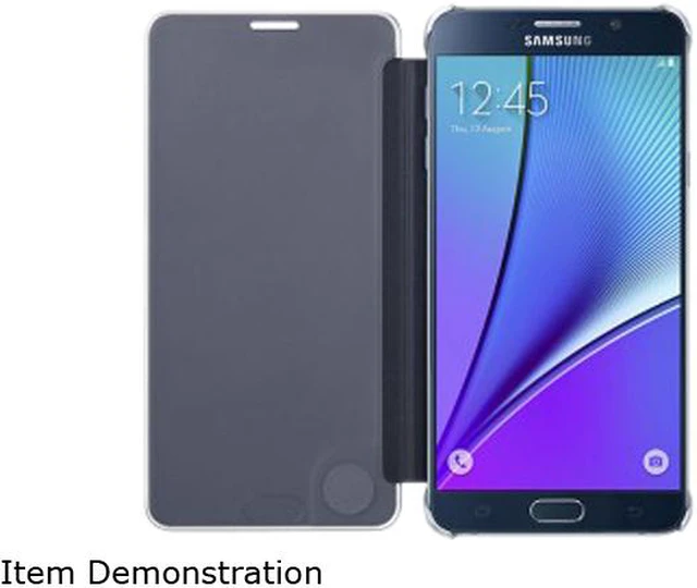 Alt view image 2 of 2 - SAMSUNG S-View Clear/Black Sapphire Solid S-View Flip Cover for Samsung Galaxy S6 Edge+ EF-ZG928CBEGUS