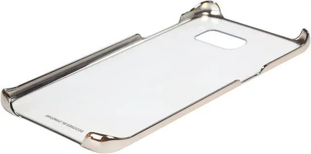 Alt view image 5 of 6 - Samsung Galaxy S7 Edge Protective Cover - Clear Gold