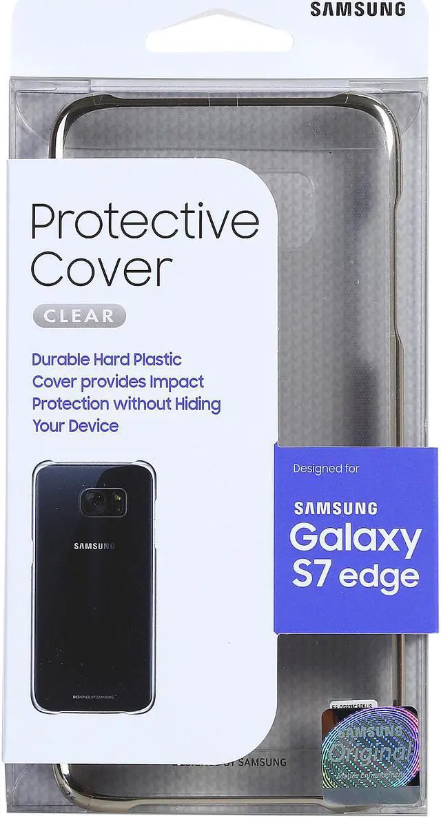 Alt view image 6 of 6 - Samsung Galaxy S7 Edge Protective Cover - Clear Gold