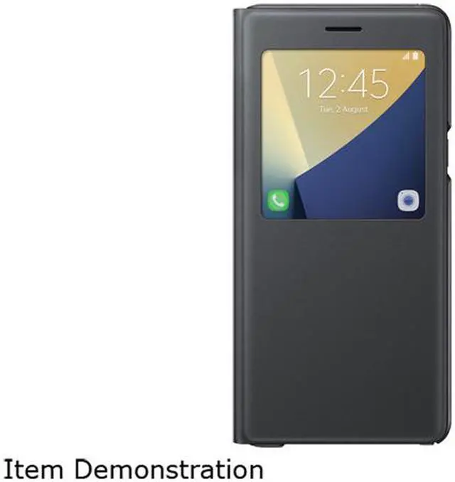 Main image of SAMSUNG Black Solid S-View Flip Cover for Samsung Galaxy Note 7 EF-CN930PBEGUS