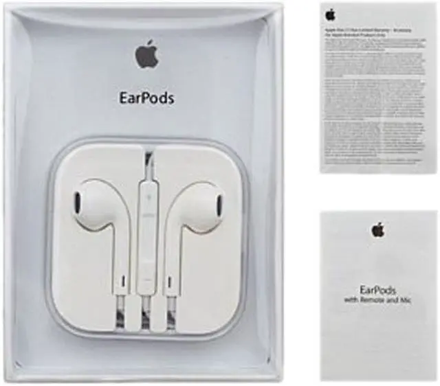 Alt view image 3 of 5 - Apple White 3.5mm OEM EarPods with Remote and Mic MD827LL/A