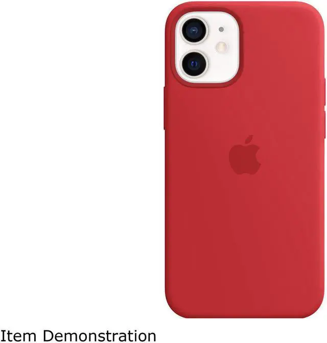 Alt view image 3 of 4 - Apple Red iPhone 12 mini Silicone Case with MagSafe MHKW3ZM/A