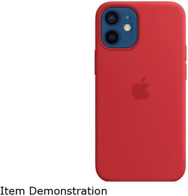 Alt view image 2 of 4 - Apple Red iPhone 12 mini Silicone Case with MagSafe MHKW3ZM/A