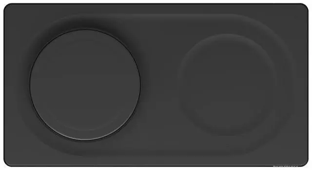 Alt view image 3 of 3 - Belkin 2-in-1 Wireless Charging Pad with Official MagSafe Charging 15W, Black