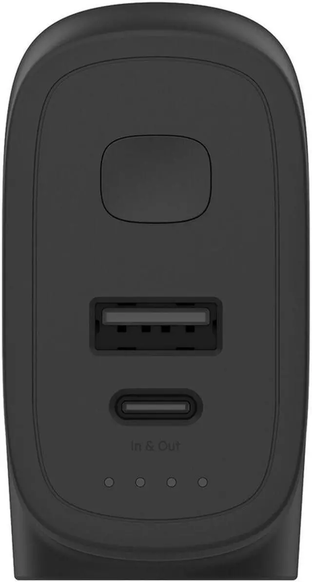 Alt view image 4 of 5 - Belkin BoostCharge Hybrid 25W Wall Charger & 4800mAh Power Bank (Black)