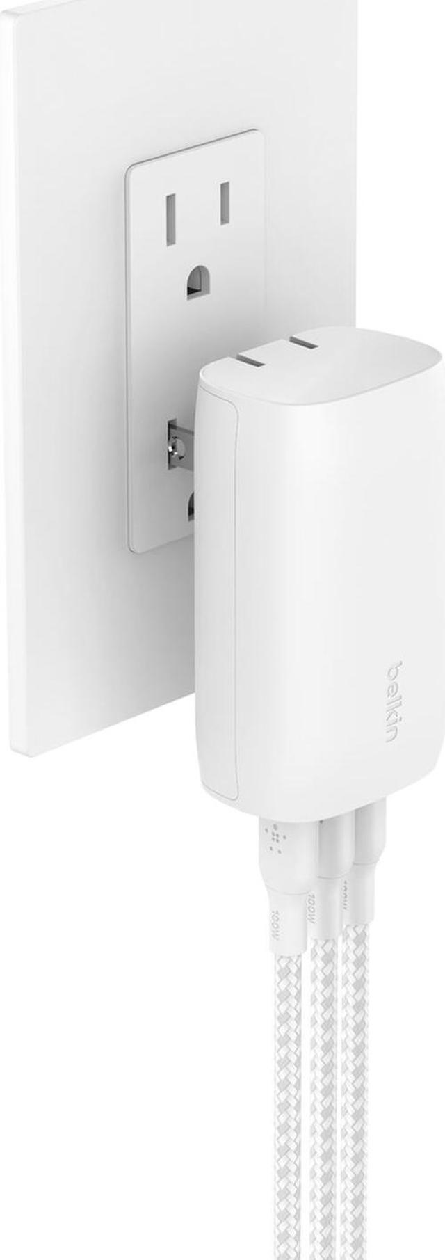 Alt view image 5 of 5 - Belkin 67 Watt 3-Port USB-C Wall Charger - USB-C PD 3.1 Enabled Fast Charging