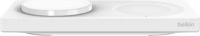 Alt view image 2 of 6 - Belkin BoostCharge Pro 2-in-1 20W Wireless Charging Pad (White)