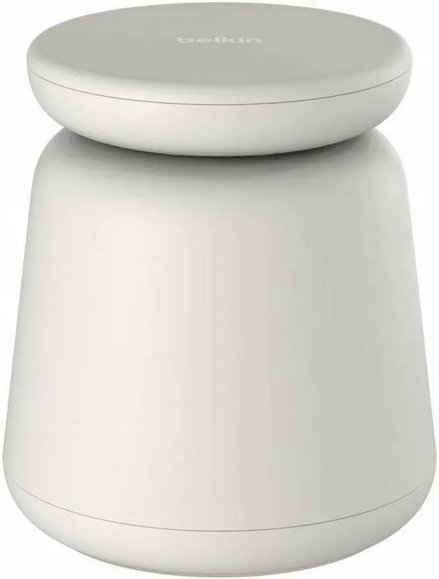 Alt view image 2 of 5 - Belkin 2-in-1 Wireless Charging Dock with MagSafe 15W, Sand