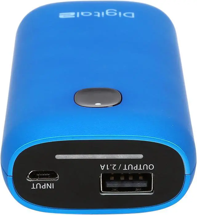Alt view image 3 of 6 - Digital2 Metallic Blue 4400 mAh Portable Battery RP-4400F_MBL