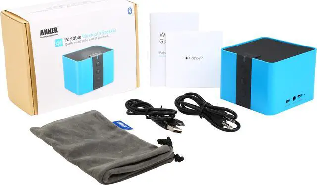 Alt view image 6 of 6 - Anker A7908032 Blue A7908 Portable Bluetooth 4.0 Speaker with Super-Sized 4W Driver