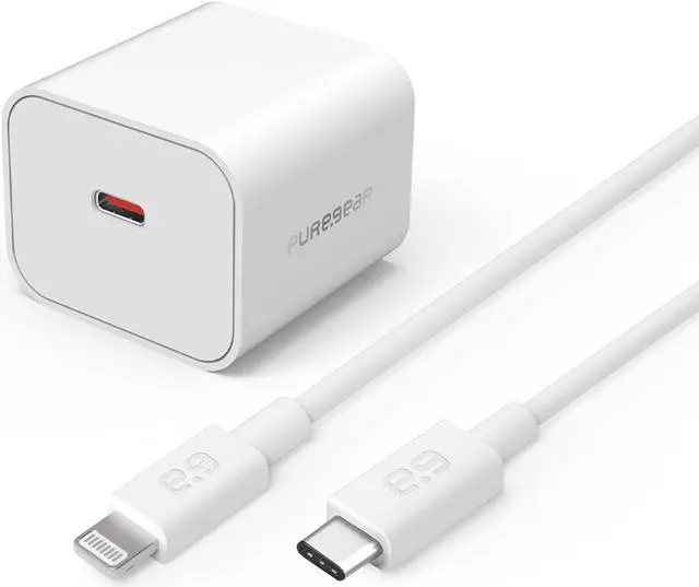 Main image of PureGear 30W USB-C PD Wall Charger + USB-C to Lightning Cable | 64619PG