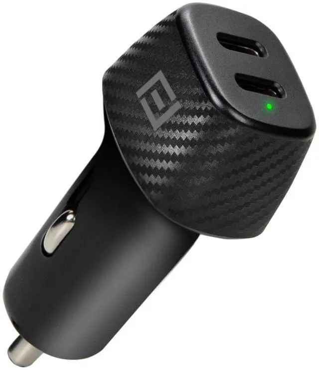 Main image of PureGear 40W Dual Port USB-C Car Charger, Black | 65182FF