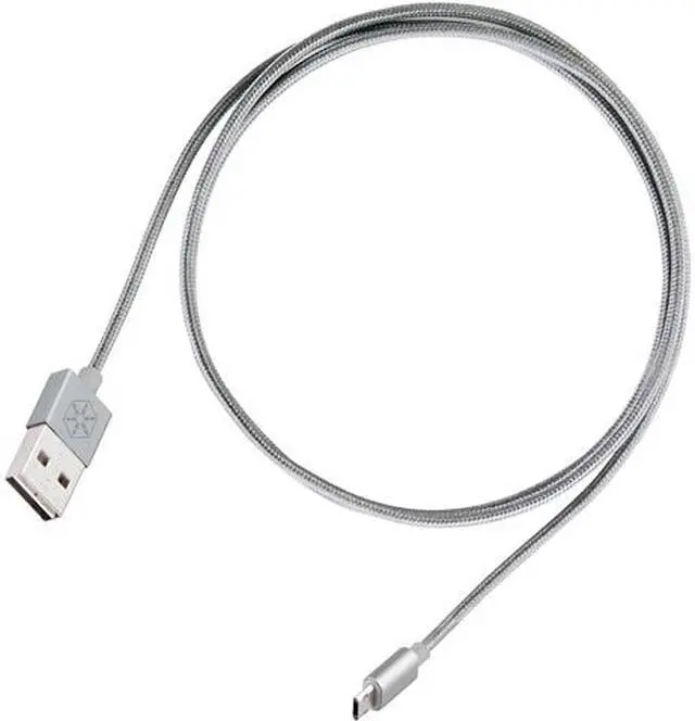 Main image of SilverStone Technology Micro USB Cable for Most Smartphones / LG / Samsung / Reversible USB-A / Reversible Micro USB-B / 1000MM - Charcoal Gray - CPU01C