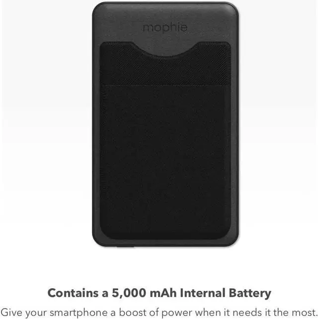 Alt view image 2 of 5 - Mophie Snap+ Juice Pack Wallet - 5000 mAh - Black  401108985