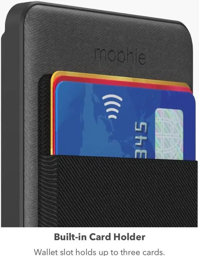 Alt view image 3 of 5 - Mophie Snap+ Juice Pack Wallet - 5000 mAh - Black  401108985