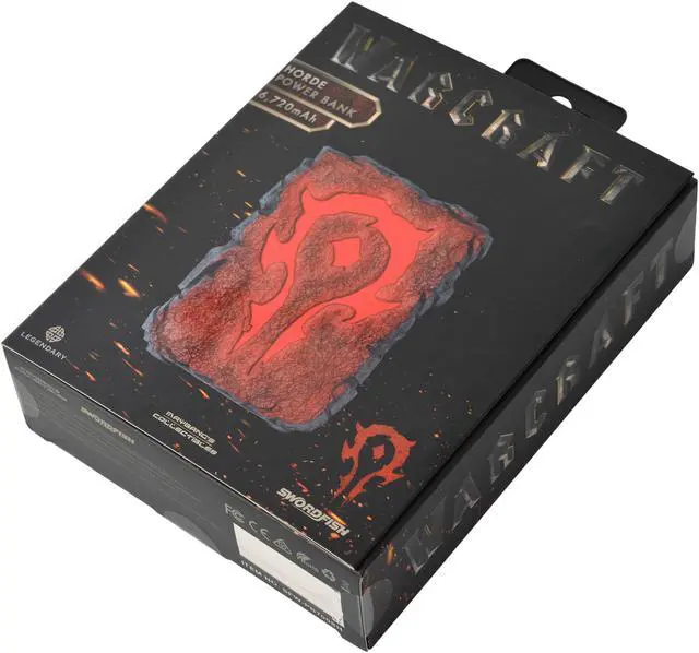Alt view image 6 of 6 - Swordfish SFW-PB700SH Warcraft Movie Collection Horde Symbol Lights up 6720 mAh Power Bank - Horde